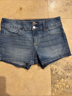 abercrombie kids Denim Shortie Shorts - Blue